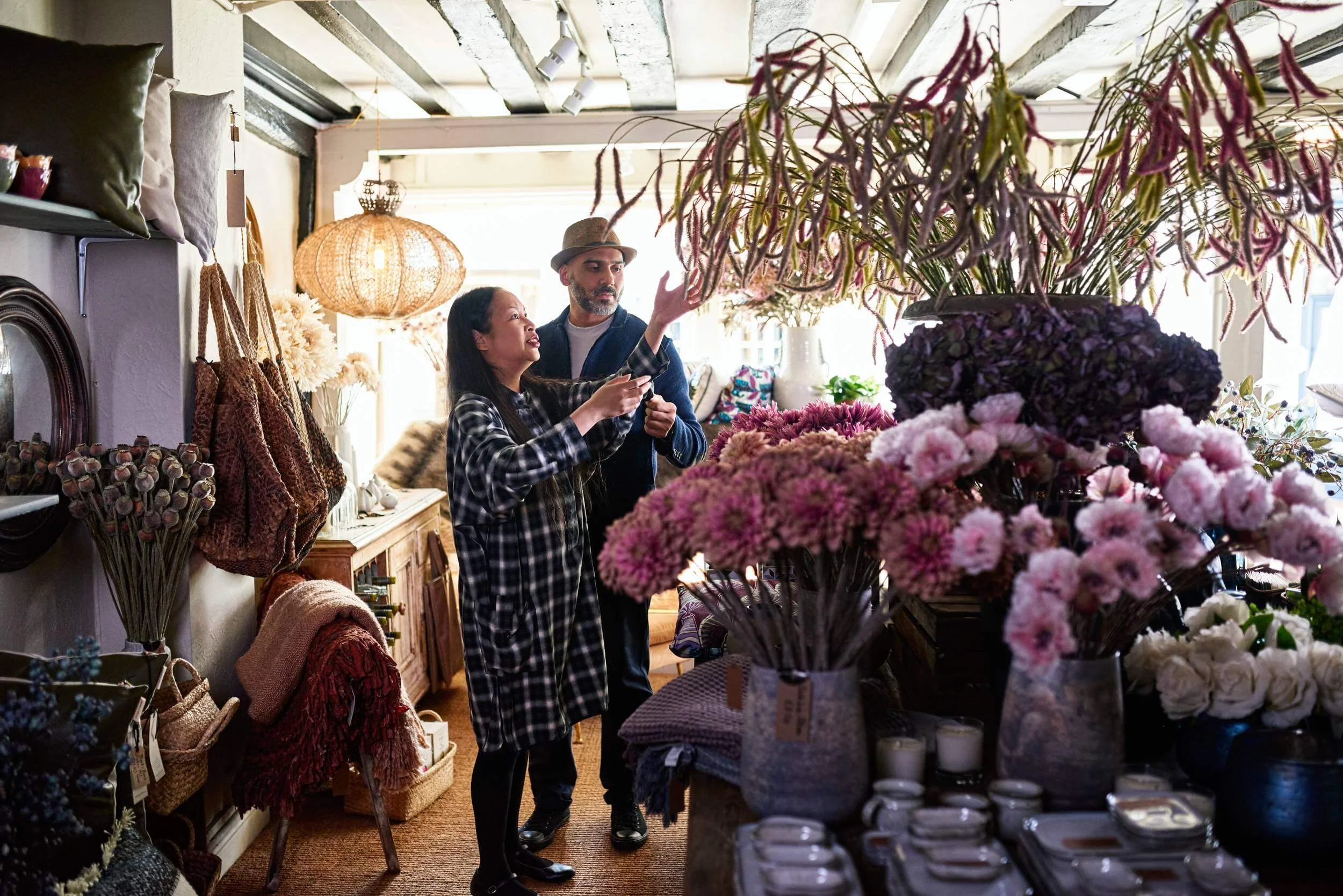 Couple shopping