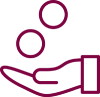 hand with coins icon